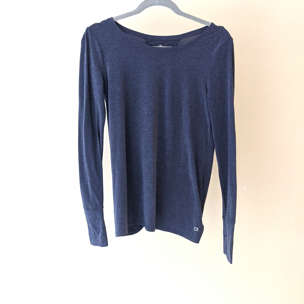 Gap, Small, Navy Blue, Open/Tie Back Long sleeve T Shirt